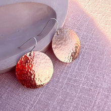 Load image into Gallery viewer, SALE - Copper Supermoon earrings
