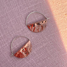 Load image into Gallery viewer, SALE - Small copper Cosmo hoops
