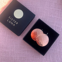 Load image into Gallery viewer, SALE - Copper Supermoon earrings
