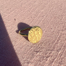 Load image into Gallery viewer, SALE - Brass full moon ring
